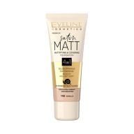 Eveline Cosmetics Satin Matt make-up na tvár č. 102 - Vanilka