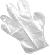 HDPE fóliové rukavice, veľkosť M, 100 kusov