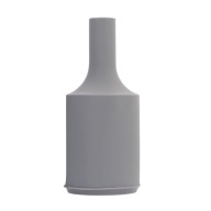 E27 silikónový dekoratívny držiak lampy, sivý valec