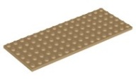 LEGO 3027 TANIER 6x16 tmavý piesok NOVINKA (14g)