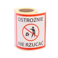 Kuriérske výstražné štítky Nevyhadzujte 100 ks