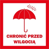 Logistický štítok „Chráňte pred vlhkosťou