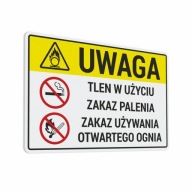 Nálepka s poznámkou Kyslík - 10x15