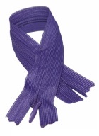 Skrytý zips pevný fialový 1 22 cm