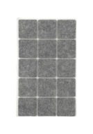Samolepiace plstené podložky, sivá 30x30mm x15