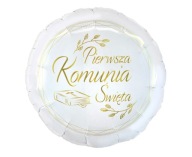 Krásny fóliový balón na prvé sväté prijímanie 45 cm