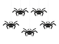 Závesná dekorácia, prívesky, pavúky, dekorácie, halloweenske vychytávky pre deti