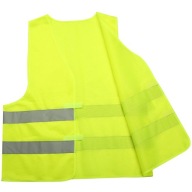 REFLEXNÁ VÝSTRAŽNÁ CESTNÁ VESTA, ŽLTÁ, OHS, UNIVERZÁLNA PRÁCA S
