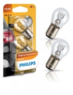 2x žiarovka PHILIPS P21/4W BAZ15D 12V VISION +30% + RUKAVICE ZADARMO