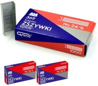 Sponky z pozinkovanej ocele Grand 24/6 1000 ks. x3 balíky