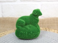 Veľkonočný baránok ALLELUJA plast potiahnutý umelým machom 11x8x6 cm (