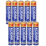 10x ALKALICKÁ BATÉRIA AAA LR03 R3 KODAK MAX ALKALICKÁ 1150mAh