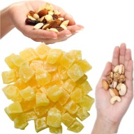 Kandizovaný ananás Sladké prírodné svetlé kocky kocky v cukre 200g