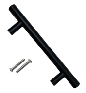 Nábytkové madlo matné čierne zábradlie 160/250 mm pre moderné skrinky s čelami