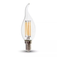 V-TAC LED žiarovka 4W E14 vlákno Plameň sviečky VT-1997 4000K 400lm