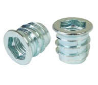 10x nástrčná skrutka M10 x 16 mm, dvojzávitová, skrutkovacia, drážkovaná skrutka do dreva