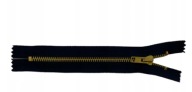 Mosadzný kovový zámok 16cm čierny