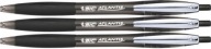 BIC ATLANTIS Mäkké automatické guľôčkové pero ČIERNA x 3
