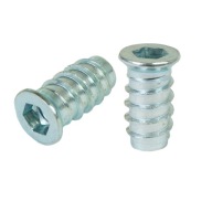 10x zásuvka M6 x 20 mm, nábytkové nábytkové vybranie na skrutku s dvojitým závitom