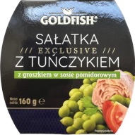 ŠALÁT S TUNIAKOM A HRACHOM V OMÁČKE 160G ZLATÁ RYBIČKA