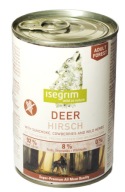 ISEGRIM Deer 400g Jelenie krmivo pre psov bez obilnín, v konzerve