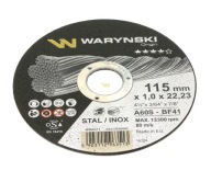 Kotúč rezný na kov 115x1,0x22,23 WARYŃSKI