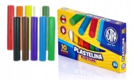 Astra Plastelína do školy, 10 farieb, okrúhle, jemné, živé farby, poľský