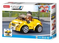 ŽLTÉ AUTOBLOKY KONVERTIBILNÉ AUTO SLUBAN CITY