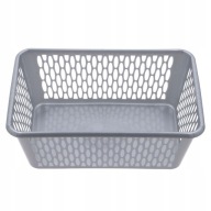 KOŠÍK PLASTOVÝ ORGANIZÁTOR KAJA 4 37X26CM SIVÁ