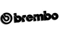 Vysekaná nálepka BREMBO, čierna
