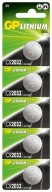5x GP CR2032 3V LiMnO2 220mAh gombíková lítiová batéria