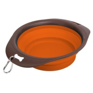 Skladacia SILIKONOVÁ MISKA pre psov a mačky, MALÁ, 0,3L