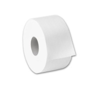 PRIEMYSELNÝ TOALETNÝ PAPIER VEĽKÁ ROLKA BIELA ​​CELULÓZA VEĽKÁ ROLEČKA ČERVENÝ PLAST