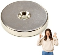 NEODYMOVÝ MAGNET 25x7,5/4,5x3 mm NA SKRUTKU ks.