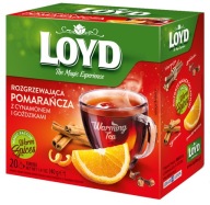 Zimný hrejivý čaj Pomaranč so škoricou a klinčekmi 20T. LOYD