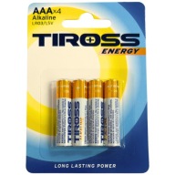 Alkalická batéria Tiross AAA (R3) 4 ks.