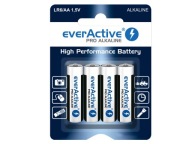 4X VÝKONNÉ EVERAKTÍVNE ALKALICKÉ BATÉRIE LR6 R6 AA
