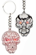 Kľúčenka SKULL LED baterka SOUND