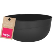 PLASTOVÁ KUCHYŇSKÁ MISKA NA JEDLO, NEREZNÁ, 0,7L, 14CM, ČIERNA