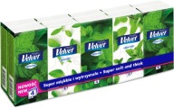 Velvet Hygienic obrúsky s vôňou eukalyptu a mentolu, 4 vrstvy. 10 ks