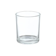 Sklenená nádoba na nalievanie sviečok, priehľadná, bezfarebná, 90 ml - 1 ks.