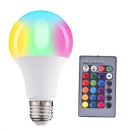 LED žiarovka E27 10W CCD RGBW STUDENÁ DISCO + DIAĽK