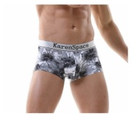SEXY PÁNSKE JEMNÉ VZOROVANÉ BOXERKY XL