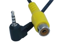 Kábel AV kamery RCA 2,5 Jack Video adaptér 4p