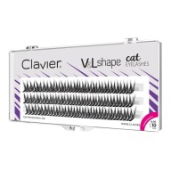 Clavier V&L Shape mačacie mihalnice L natočenie - 10 mm