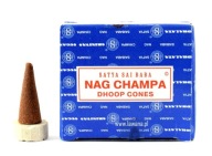 Orientálne vonné kornútky Nag Champa, 12 kusov kornútkov Satya Sai Baba