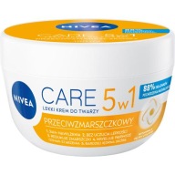 NIVEA Care 5v1 ľahký krém na tvár proti vráskam, 100 ml