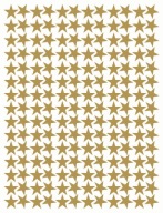 STARS Nálepky Hviezdy 1cm 180ks ZLAT