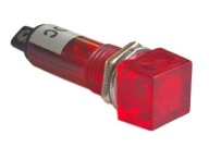 Lampa / indikátor, červená R9, LED 6V