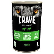 CRAVE bezobilné mokré krmivo pre psov s jahňacím a hovädzím mäsom, plechovka 400 g